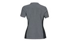 Polo T-Shirt mit Logo in grau/schwarz Lady XL